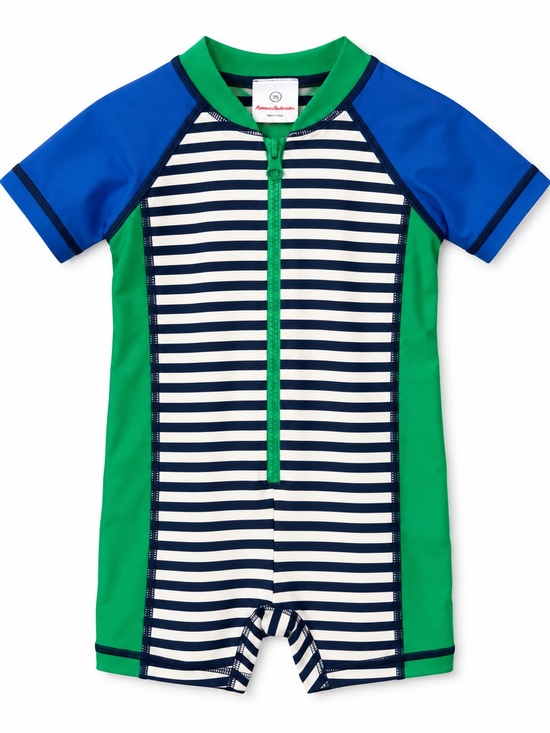 Hanna Andersson Other - Hanna Andersson Stripe Colorblock Short Rashguard
